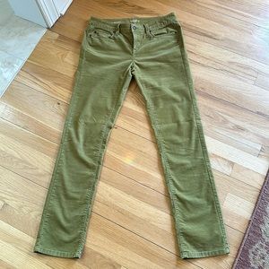 Loft modern straight sage green cords